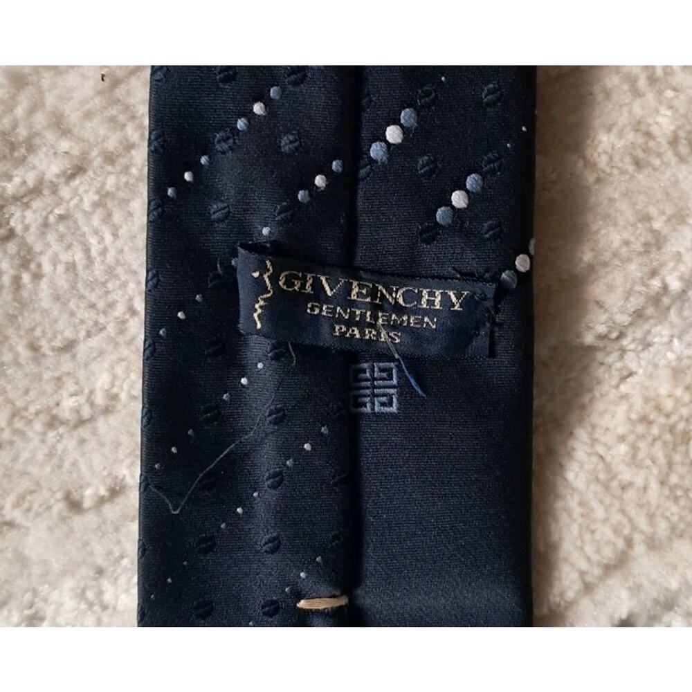 Givenchy Navy Silk TIE